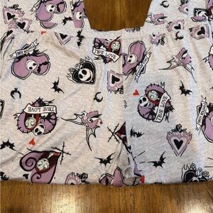 Disney The Nightmare Before Christmas Pajama Pants - Gray and Black